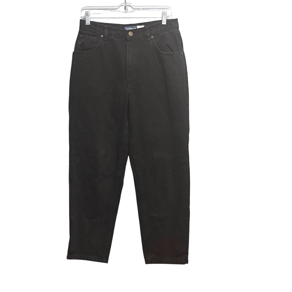 Liz Claiborne Lizwear Vintage 90s Black High Waisted Mom Jeans Tapered Leg Sz 10